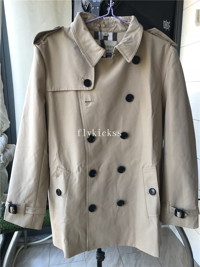 Urberry Windbreaker Coats Beige